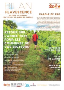 Bilan 2022 : secteurs de Fronsac et de Saint André de Cubzac