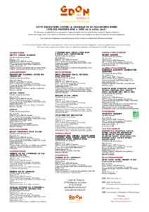Liste des produits pour la lutte obligatoire contre la flavescence dorée