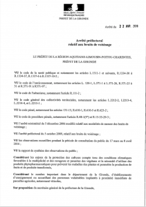 Arrêté préfectoral sur les bruits de voisinage