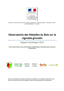 Observatoire des maladies du bois en Gironde en 2023