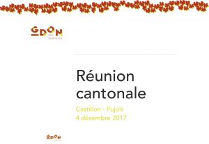Réunion cantonale ODG des Bx et Bx Sup – bilan 4 décembre 2017