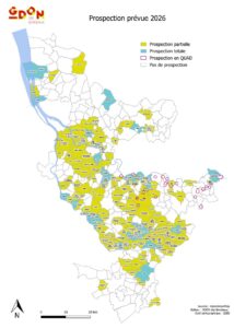 Carte prospection prévue 2026